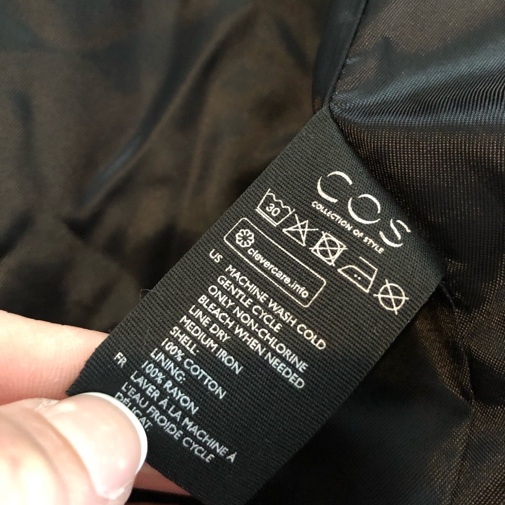 Cos Lightweight Jacket Black Euc - image 3